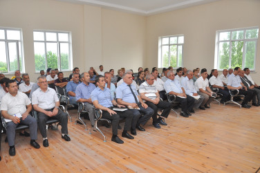 Sabirabad Rayon İcra Hakimiyyəti başçısının növbəti səyyar görüş-qəbulu Yaxa Dəllək kəndində keçirilmişdir