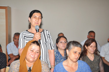 Sabirabad Rayon İcra Hakimiyyətinin başçısı Siraqəddin Cabbarovun növbəti səyyar görüş-qəbulu Qasımbəyli kəndində keçirilmişdir