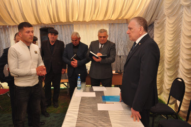 Sabirabad Rayon İcra Hakimiyyətinin başçısı Siraqəddin Cabbarovun növbəti səyyar görüş-qəbulu Çığırğan kəndində keçirilmişdir