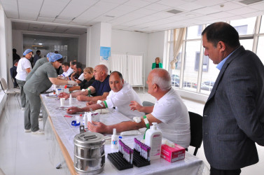 Sabirabad rayonunda növbəti qanvermə aksiyası keçirilib