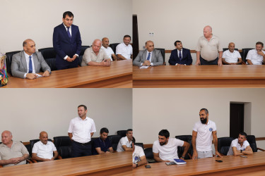 Sabirabad rayonunda “Marafon Futbol Klubu”nun nümayəndə heyəti ilə görüş keçirilib