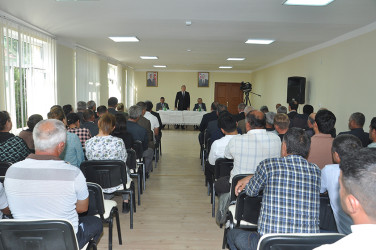 Sabirabad Rayon İcra Hakimiyyəti başçısının növbəti səyyar görüş-qəbulu Çöl Beşdəli kəndində keçirilmişdir