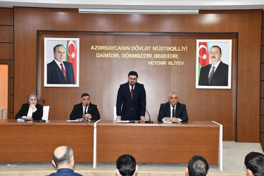 Sabirabadda daşınmaz əmlakın sığorta olunması ilə bağlı görüş keçirilib