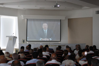 Sabirabad rayonunda “Qərbi Azərbaycan irsi: Ermənistanda azərbaycanlılara məxsus qəbiristanlıqların sistemli qaydada dağıdılmasının nəticələri və beynəlxalq hüquqi məsuliyyətə dair hesabat və materiallar” kitabının I cildinin təqdimatı keçirilib