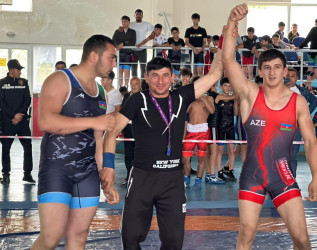 "Konstitusiya və Suverenlik İli" çərçivəsində Sabirabadda sərbəst güləş üzrə açıq rayon birinciliyi keçirilib