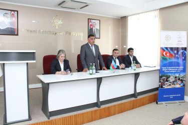 Sabirabad rayonunda “Uşaq və gənclərin internetdən düzgün istifadəsində milli və mənəvi təbliğatın rolu” layihəsi çərçivəsində maarifləndirici tədbir keçirilmişdir