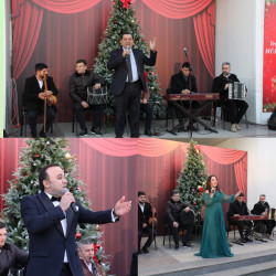 Sabirabad rayonunda 31 Dekabr – Dünya Azərbaycanlılarının Həmrəyliyi Günü və Yeni il bayramı münasibətilə bayram konserti təşkil olunub