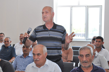 Sabirabad Rayon İcra Hakimiyyətinin başçısı Siraqəddin Cabbarovun növbəti səyyar görüş-qəbulu Türkədi kəndində keçirilmişdir