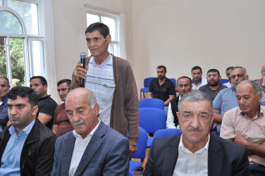 Sabirabad Rayon İcra Hakimiyyətinin başçısı Siraqəddin Cabbarovun növbəti səyyar görüş-qəbulu Moranlı kəndində keçirilmişdir