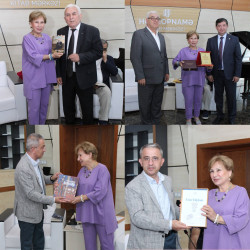 Sabirabad rayonunda şairə, esseist Şahnaz Şahinlə görüş keçirilib