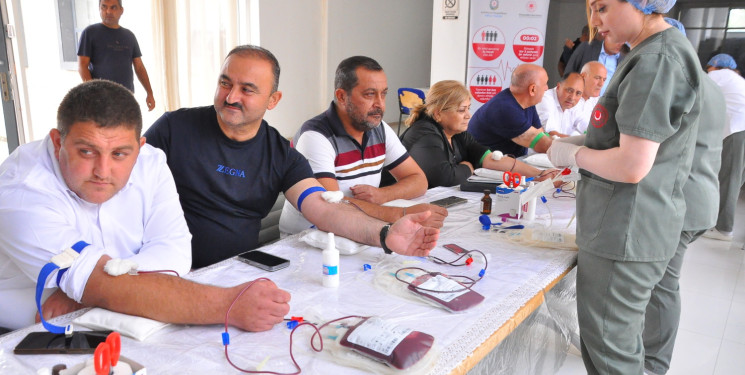 Sabirabad rayonunda növbəti qanvermə aksiyası keçirilib