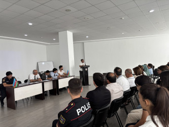 Sabirabadda erkən evliliyə, qan qohumları arasında nikahlara qarşı hüquqi maarifləndirmə tədbiri keçirilib