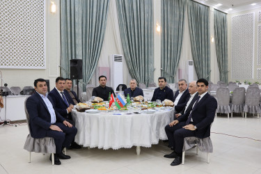 Sabirabad rayonunda müqəddəs Ramazan ayı münasibətilə şəhid ailələri və qazilər üçün iftar süfrəsi açılıb