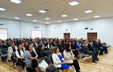 Sabirabad rayonunda təhsil və tibb işçilərinin iştirakı ilə seminar keçirilib