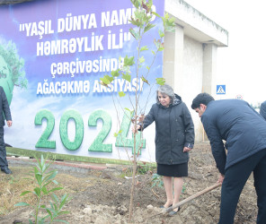 Sabirabad rayonunda “Yaşıl bir dünya üçün həmrəy olaq!” şüarı altında ağacəkmə aksiyasına başlanılmışdır