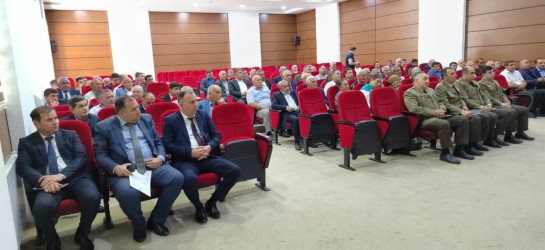 Fövqəladə Hallar Nazirliyinin Dövlət Yanğın Nəzarəti Xidməti Sabirabad rayonunda seminar-müşavirə keçirib