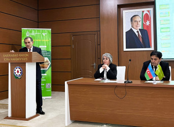 Sabirabad rayonunda “Dayanıqlı fermer təsərrüfatı üçün aqrar sığorta” mövzusunda növbəti maariflədirici tədbir keçirilmişdir