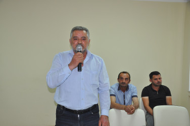 Sabirabad Rayon İcra Hakimiyyətinin başçısı Siraqəddin Cabbarovun növbəti səyyar görüş-qəbulu Çöl Beşdəli kəndində keçirilmişdir