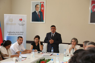 “Sağlamlıq üçün tibbi təfəkkürün inkişafı” layihəsi çərçivəsində Sabirabad rayonunda əhali üçün tibbi maarifləndirmə ilə bağlı təlim keçirilib