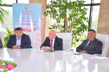 Sabirabad rayonunda “Heydər Əliyev və konstitusiya ədalət mühakiməsi” mövzusunda dəyirmi masa keçirilmişdir