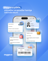 “Mygov” mobil tətbiqindən istifadə və qeydiyyat qaydası
