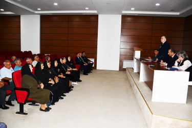 Sabirabad rayonunda Vətən Müharibəsi şəhidlərinin ailə üzvləri ilə növbəti görüş keçirilib