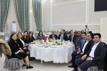 Sabirabad rayonunda müqəddəs Ramazan ayı münasibətilə şəhid ailələri və qazilər üçün iftar süfrəsi açılıb