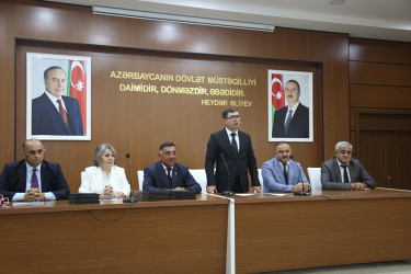 Sabirabadda ali məktəblərə qəbul imtahanlarında yüksək bal toplamış tələbələrlə görüş keçirilmişdir