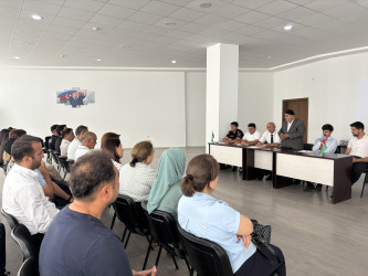 Sabirabadda erkən evliliyə, qan qohumları arasında nikahlara qarşı hüquqi maarifləndirmə tədbiri keçirilib