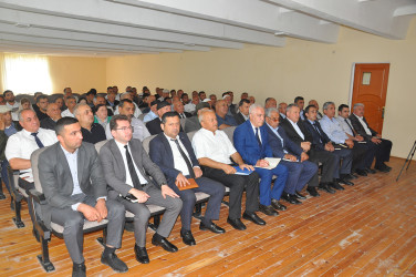 Sabirabad Rayon İcra Hakimiyyətinin başçısı Siraqəddin Cabbarovun növbəti səyyar görüş-qəbulu Kovlar kəndində keçirilmişdir