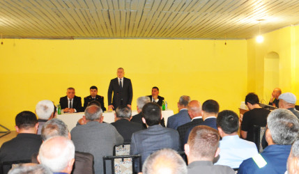 Sabirabad Rayon İcra Hakimiyyətinin başçısı Siraqəddin Cabbarovun növbəti səyyar görüş-qəbulu Həşimxanlı kəndində keçirilmişdir