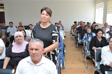 Sabirabad Rayon İcra Hakimiyyətinin başçısı Siraqəddin Cabbarovun növbəti səyyar görüş-qəbulu Qaratəpə kəndində keçirilmişdir