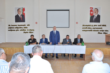 Sabirabad Rayon İcra Hakimiyyətinin başçısı Siraqəddin Cabbarovun növbəti səyyar görüş-qəbulu Türkədi kəndində keçirilmişdir