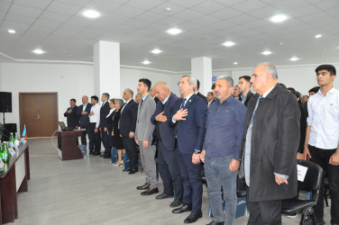 Sabirabad rayonunda “Vətən müharibəsindəki qələbəmizdə milli-mənəvi dəyərlərimizin rolu” mövzusunda regional konfrans keçirilib