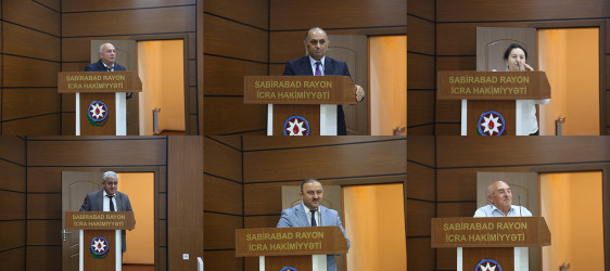 Sabirabadda ali məktəblərə qəbul imtahanlarında yüksək bal toplamış tələbələrlə görüş keçirilmişdir