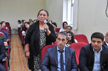 Sabirabad Rayon İcra Hakimiyyətinin başçısı Siraqəddin Cabbarovun növbəti səyyar görüş-qəbulu Qaraağac kəndində keçirilmişdir