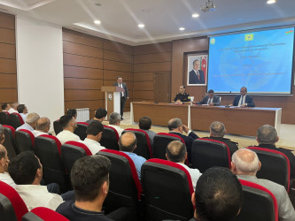 Sabirabad rayonunda Fövqəladə Hallar Nazirliyinin Muğan Regional Mərkəzi tərəfindən seminar-müşavirə keçirilib