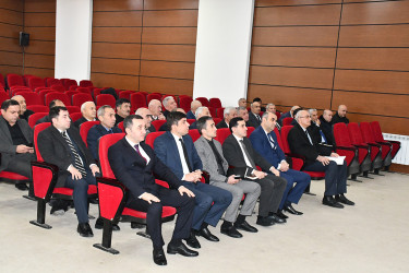 Sabirabadda daşınmaz əmlakın sığorta olunması ilə bağlı görüş keçirilib